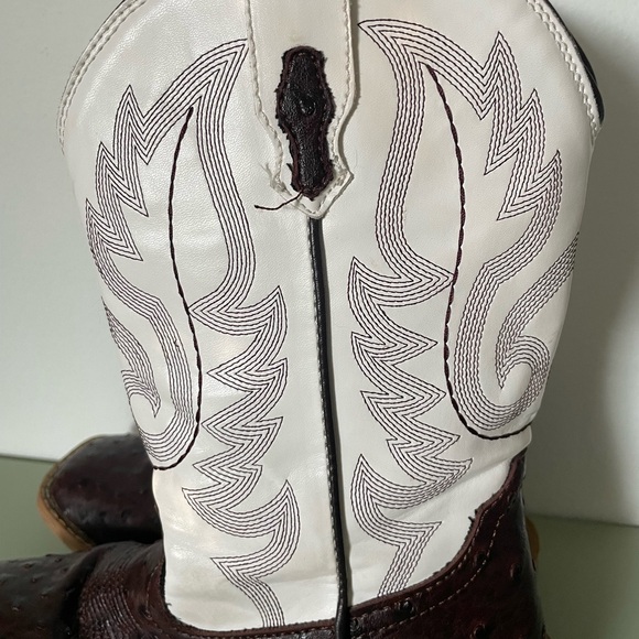 Roper Women’s Brown & White Square Toe Boots - size 6.5 - Picture 6 of 6